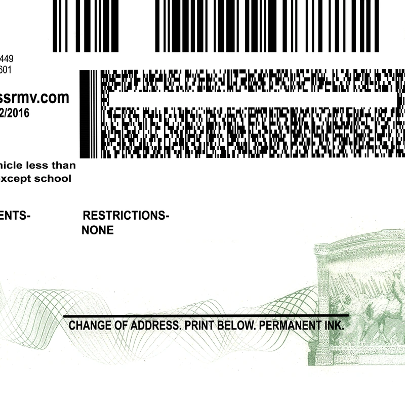 United States (Massachusetts) Driver License New Template preview image 2