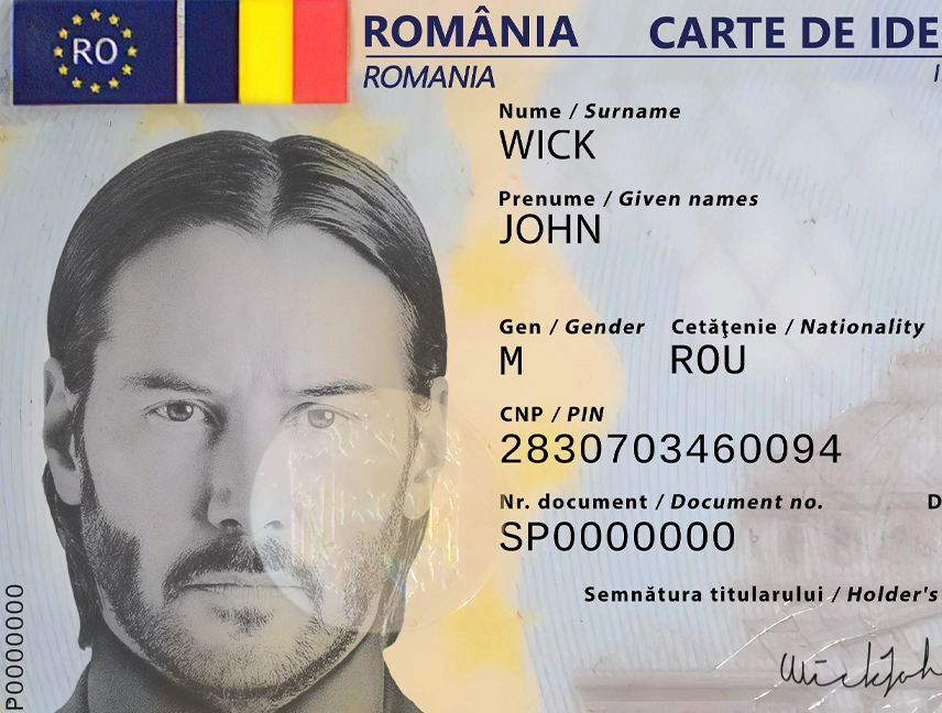Romania ID Card Template 2021 preview image 1