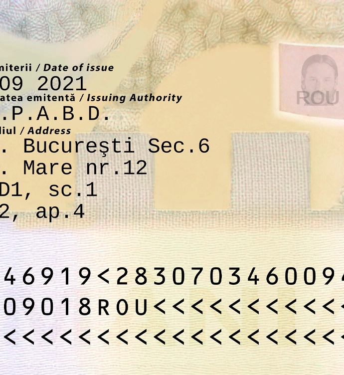 Romania ID Card Template 2021 preview image 2