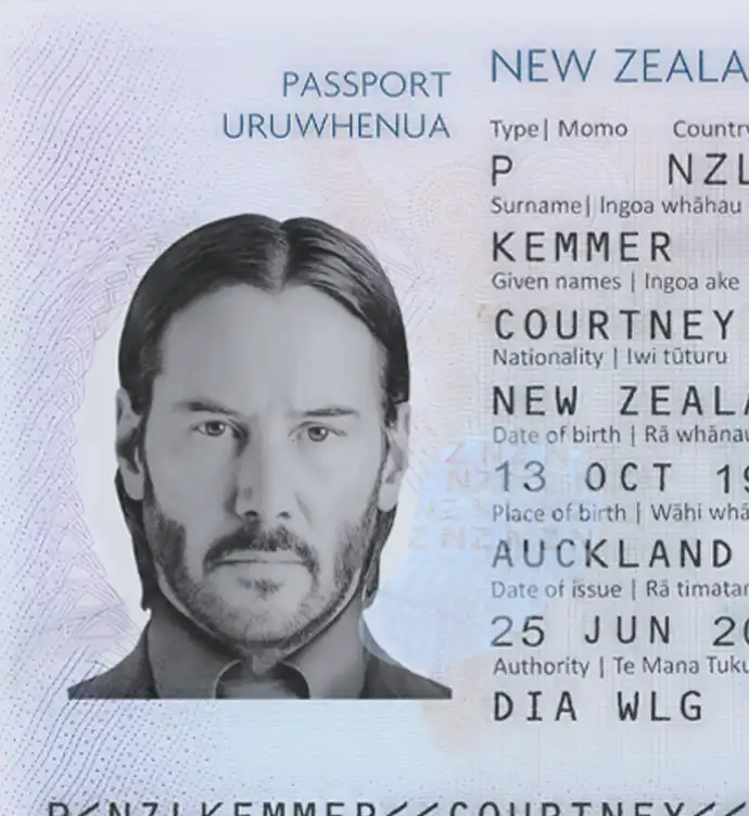 New Zealand Passport Template 2016 preview image 2