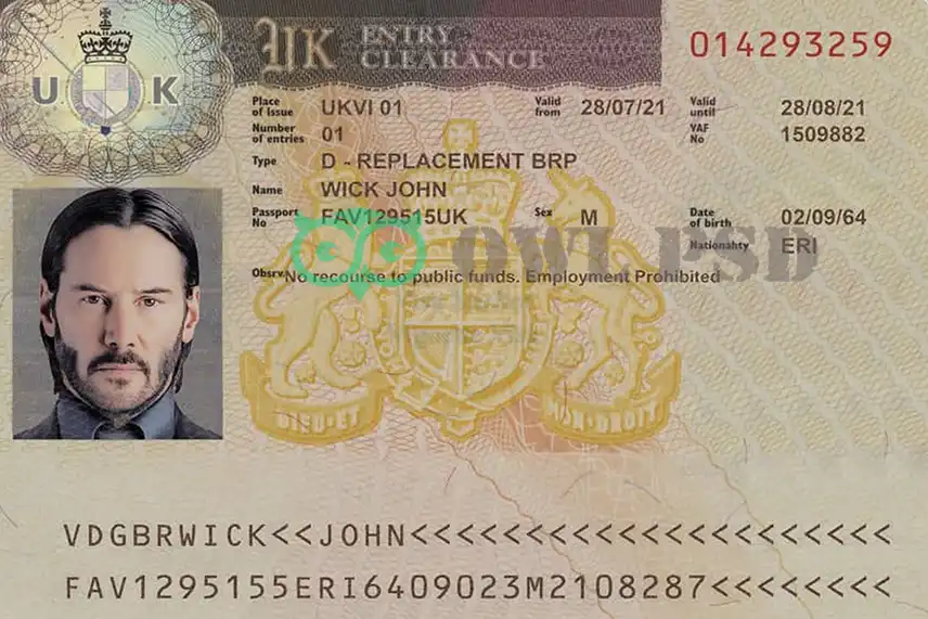United Kingdom Visa Template 2010