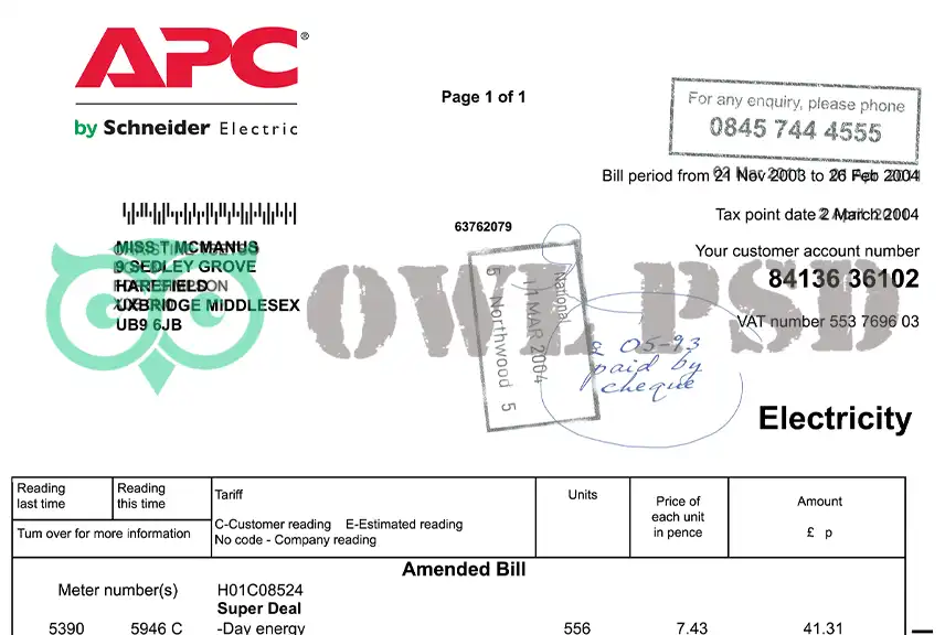 UK ACP Electric Template