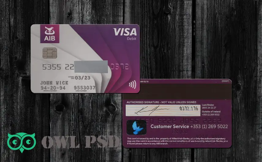 UK ABI Bank Credit Card Template