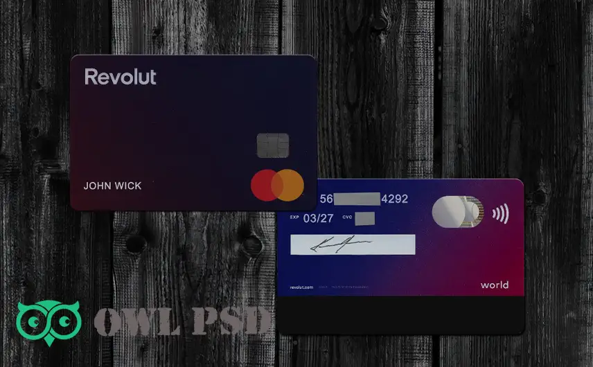 UK Revolut Bank Credit Card Template