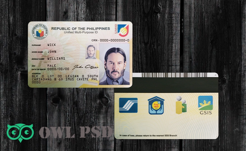 Philippines ID Card Template