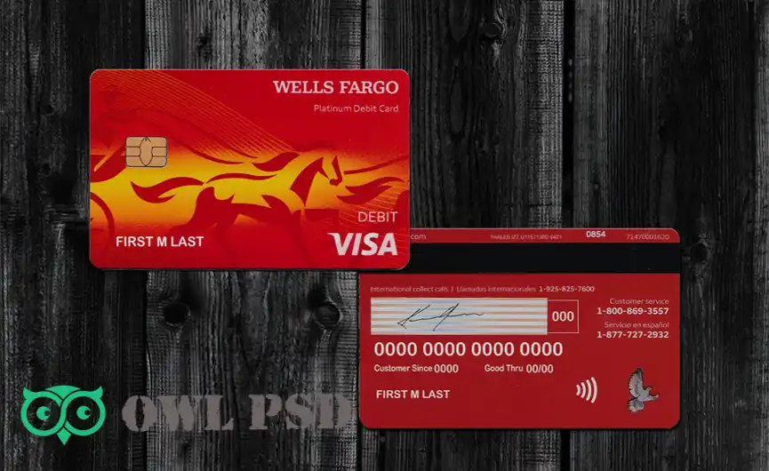 United States Wells Fargo Credit Card Template