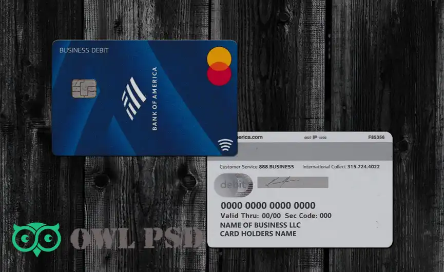 United States Bank of America Credit Card Template