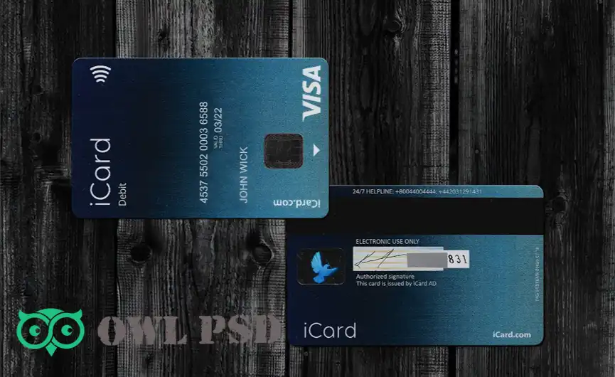 Bulgaria iCard Bank Credit Card Template
