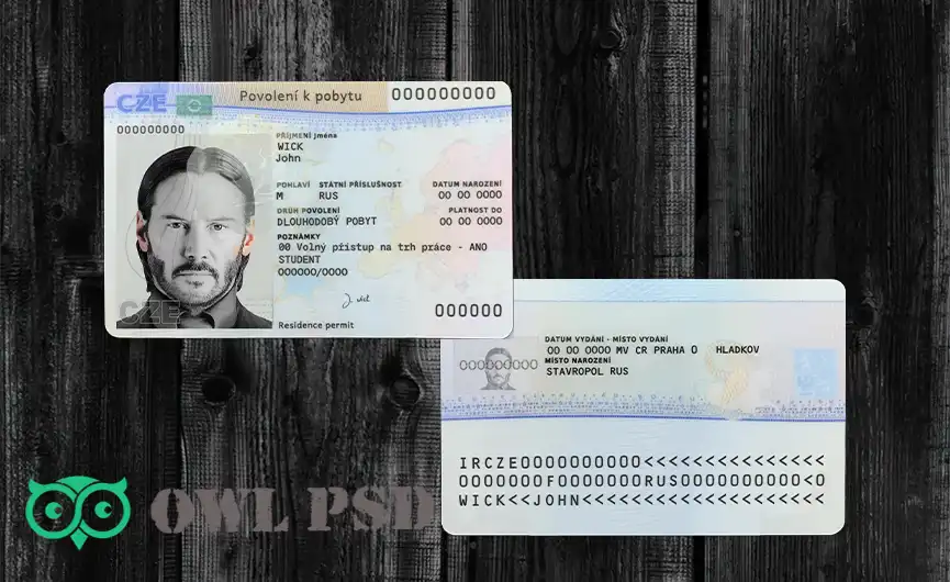Czech Republic Residence Permit Template