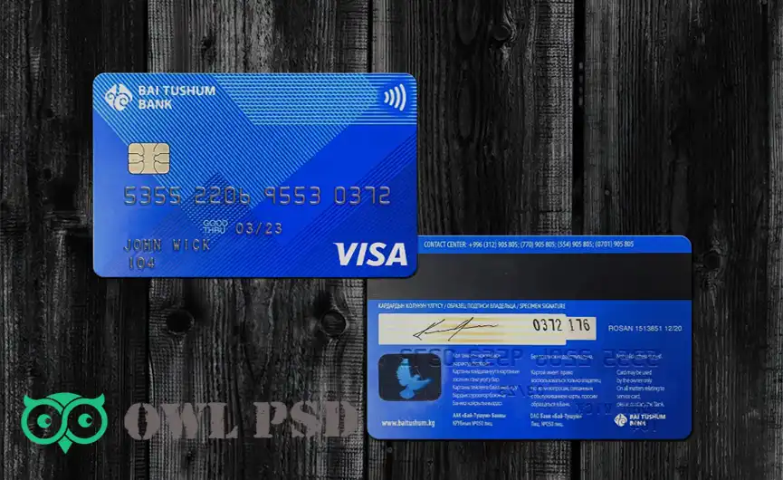Kyrgyzstan Bai Tushum Bank Credit Card Template
