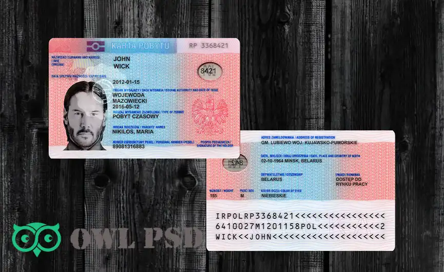 Poland Residence Permit Template 2011