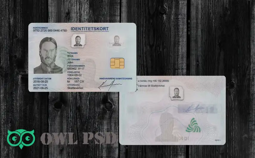 Sweden ID Card Template 2013