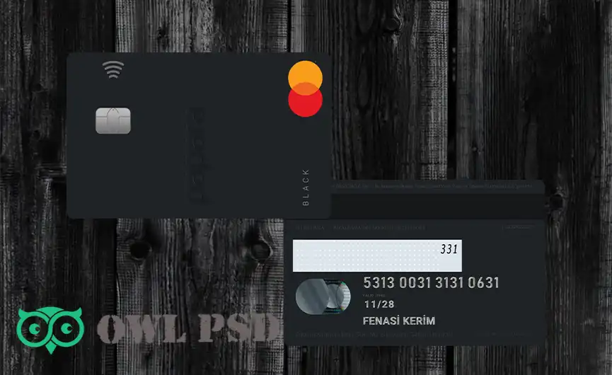Turkey Papara Credit Card Template