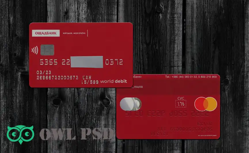 Ukraine OSCHADBANK Credit Card Template V1