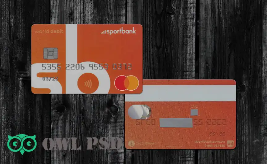 Ukraine SportBank Credit Card Template