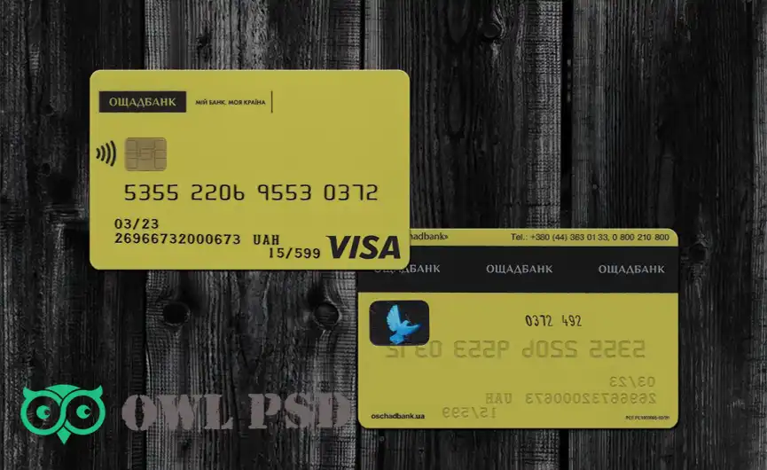 Ukraine OSCHADBANK Credit Card Template V2