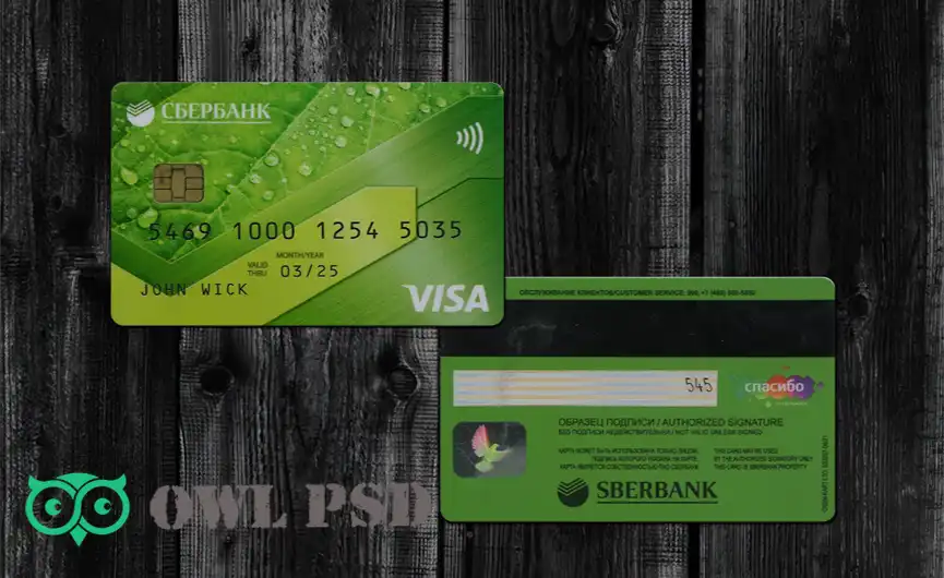 Russia Sberbank Credit Card Template V1