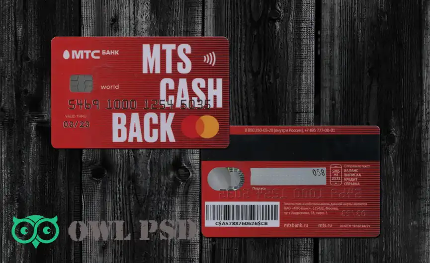 Russia MTS Bank Credit Card Template