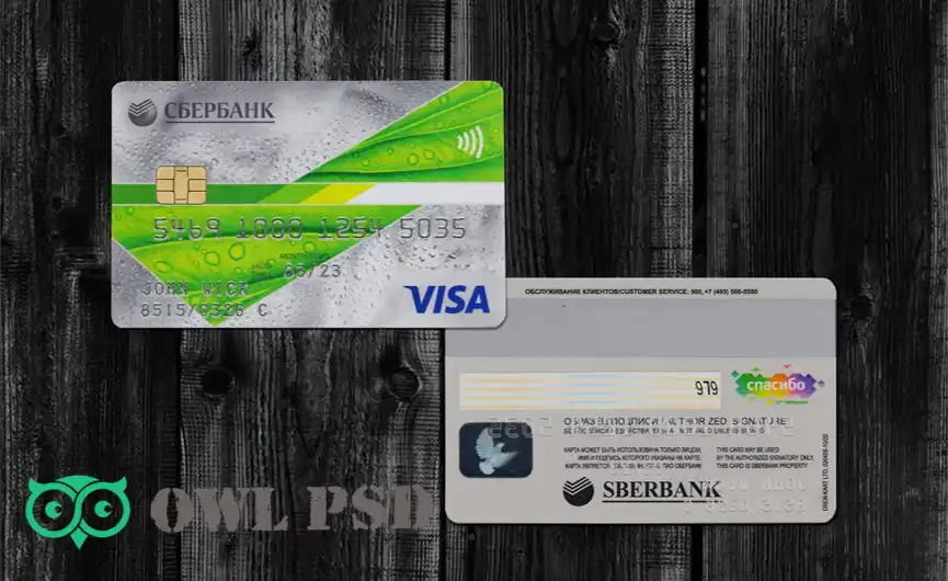 Russia Sberbank Credit Card Template V2
