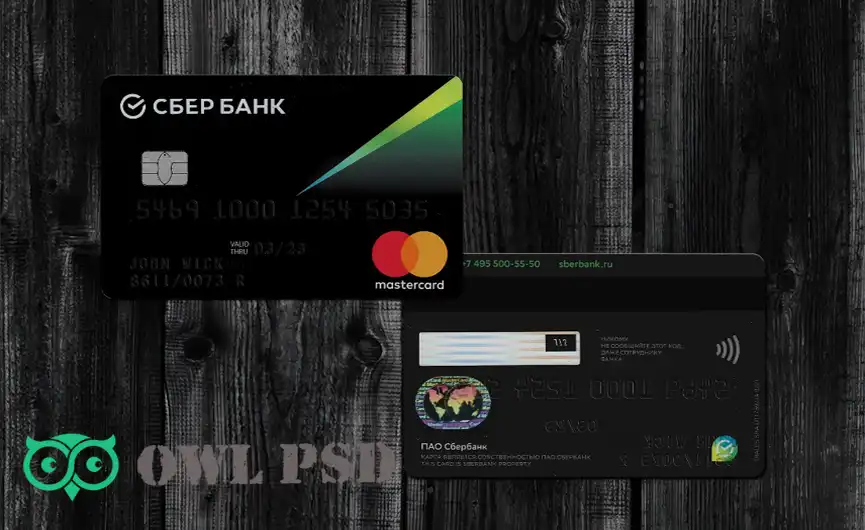 Russia Sberbank Credit Card Template V4