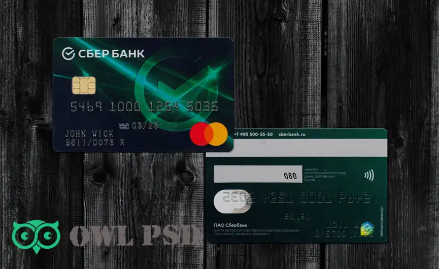 Russia Sberbank Credit Card Template V5