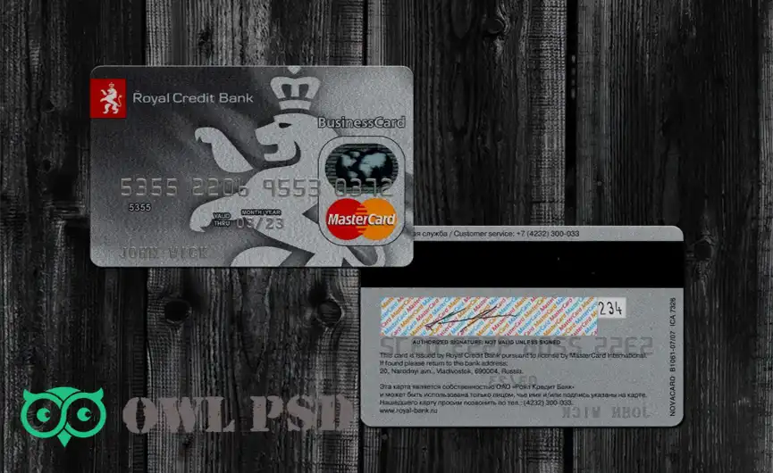 Russia Royal Bank Credit Card Template V1
