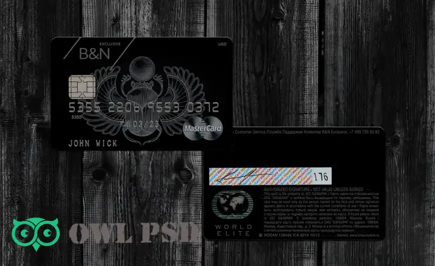 Russia B&N Bank Credit Card Template V1