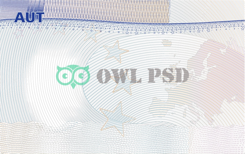Austria Residence Permit Editable Vector