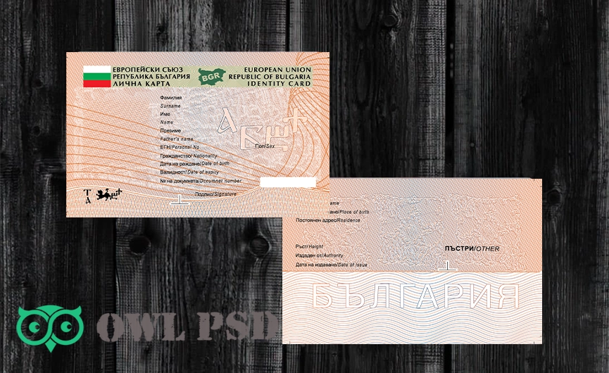 Bulgaria ID Card Vector 2010