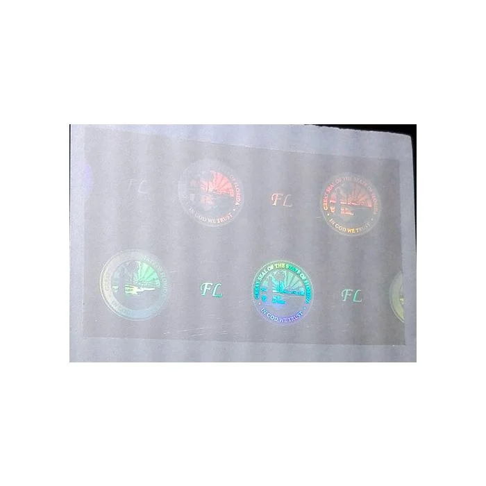 Florida Hologram Overlay Stickers