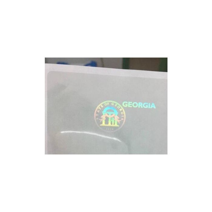 Georgia Hologram Overlay Stickers