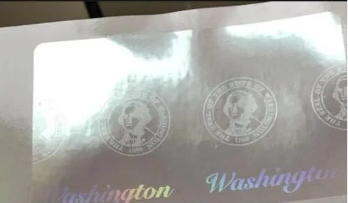 Washington Hologram Overlay Stickers