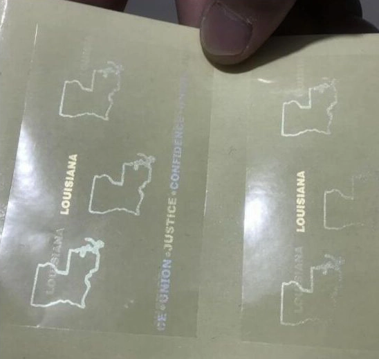 Louisiana Hologram Overlay Stickers