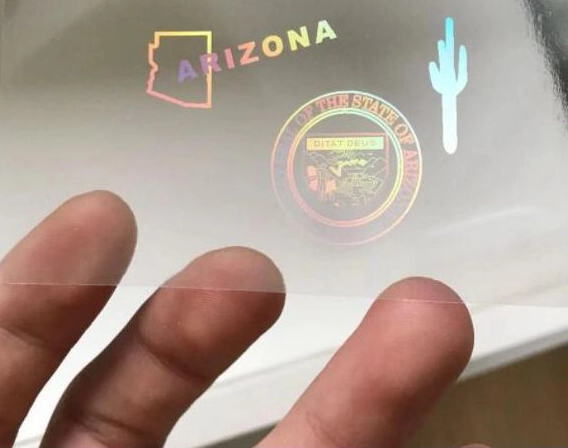Arizona Hologram Overlay Stickers