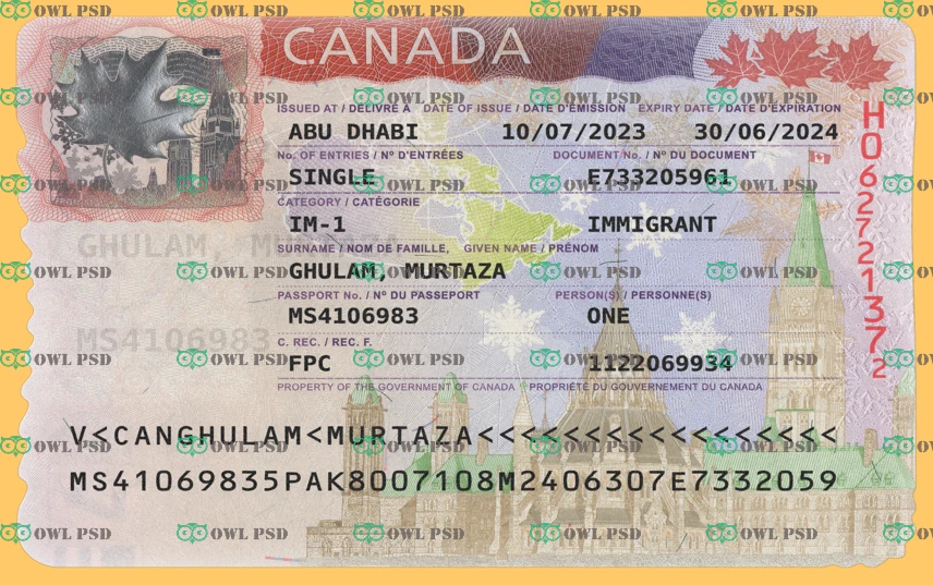 canada Visa Template NEW